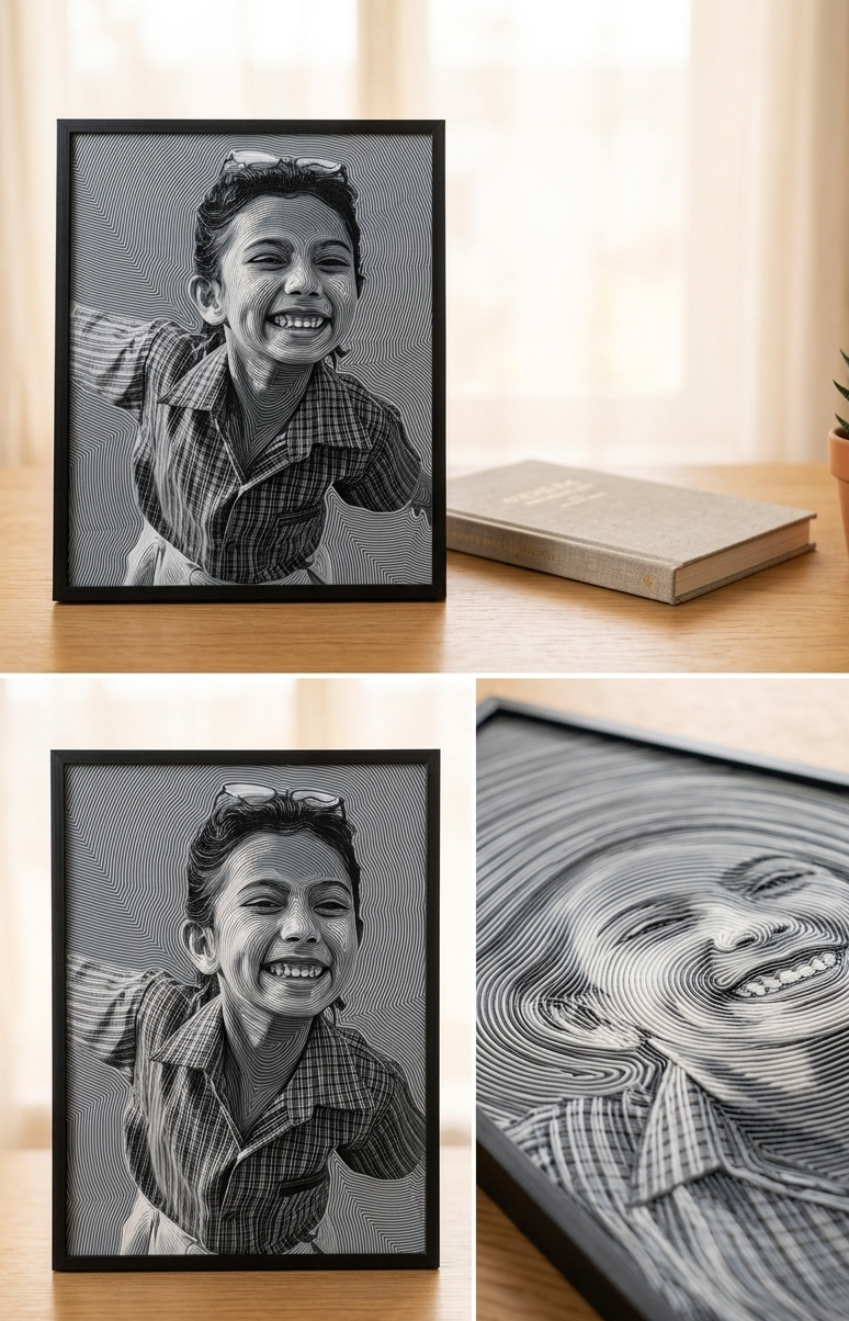 Custom 3D Portrait Frame
